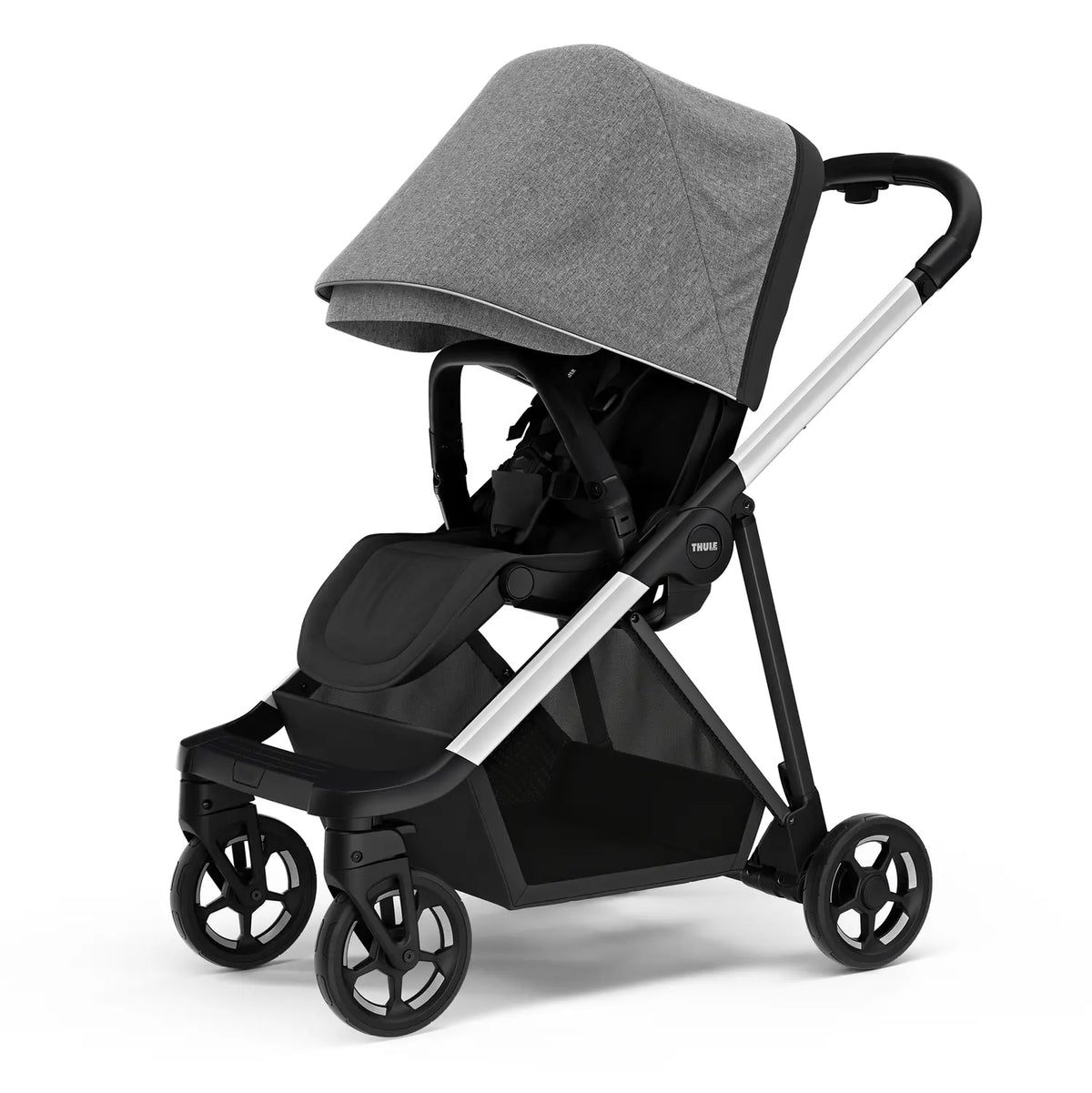 B-Ware Thule Passeggino Shine Aluminium Grey Melange, Seduta Reversibile