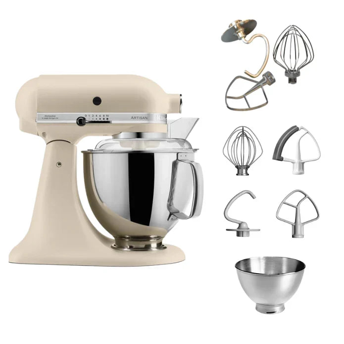 KitchenAid 4,8 L 5KSM175 Artisan Robot da cucina con fruste a filo e a gancio