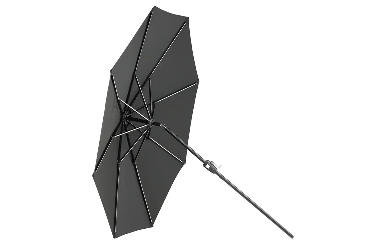 Ombrellone Lightning – Ø270 cm in nero o grigio a scelta