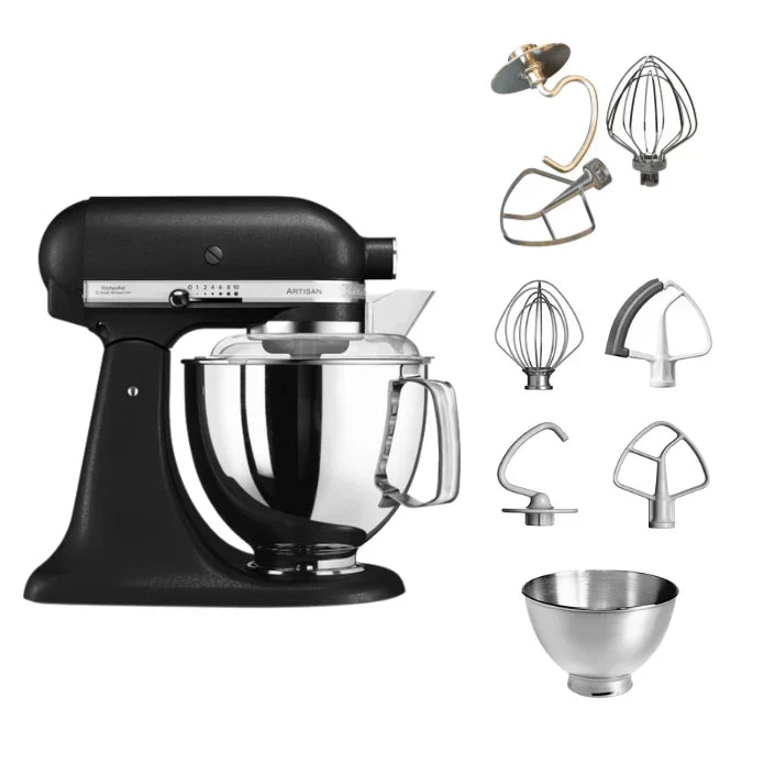 KitchenAid 4,8 L 5KSM175 Artisan Robot da cucina con fruste a filo e a gancio