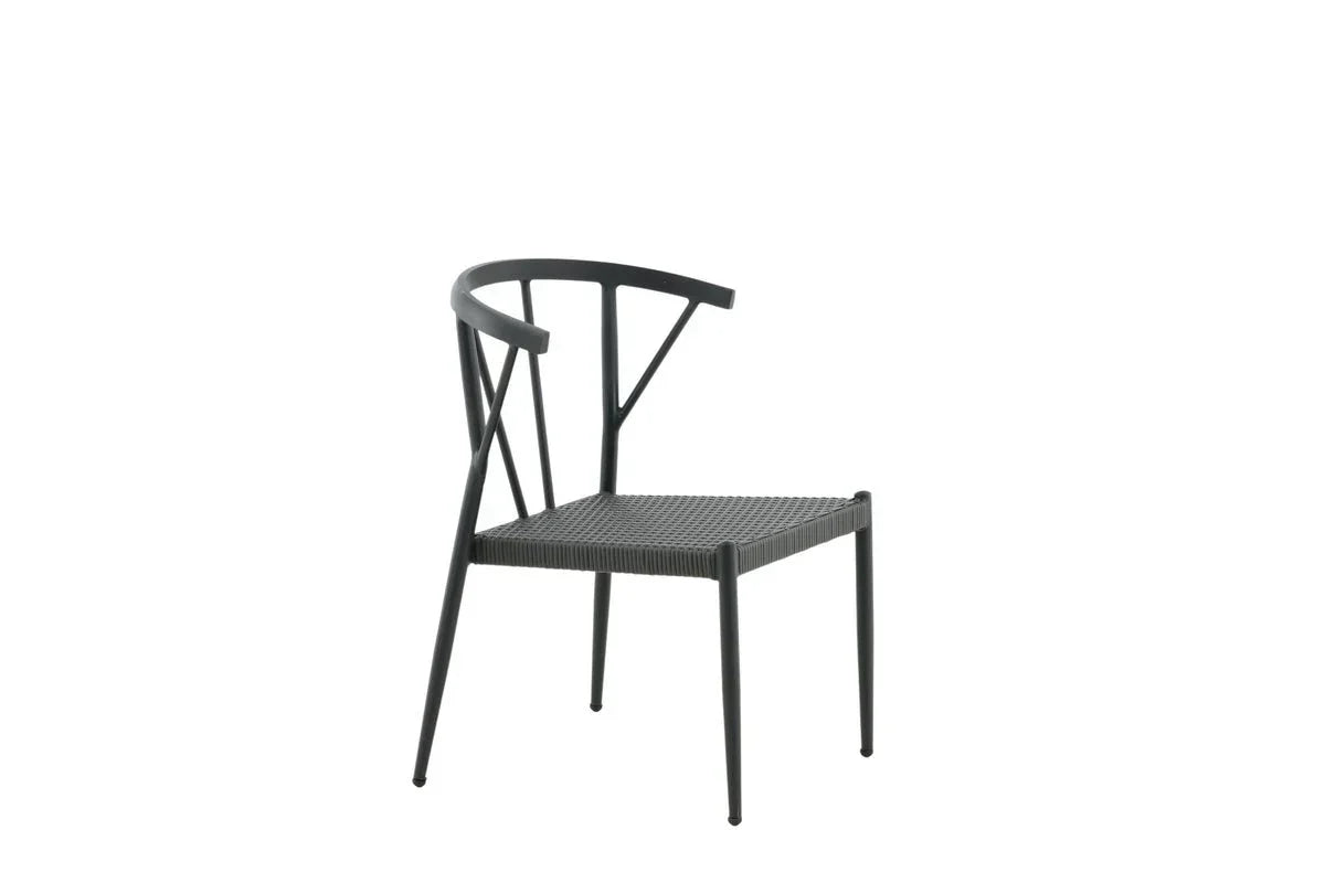 Set da 6 - Sedia da giardino Tina in rattan/alluminio