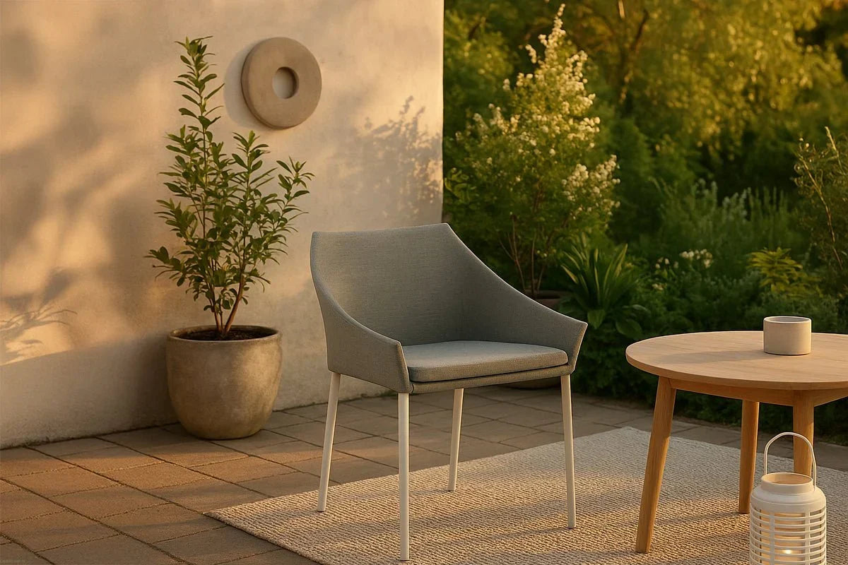Set di 2 - Sedia da giardino Sophia in alluminio/poliestere