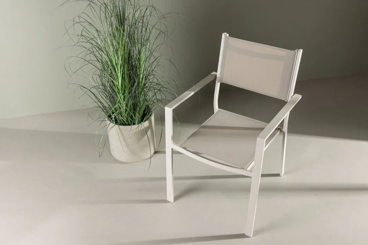 Set da 2 - Sedia da giardino Karibik in alluminio/textilene