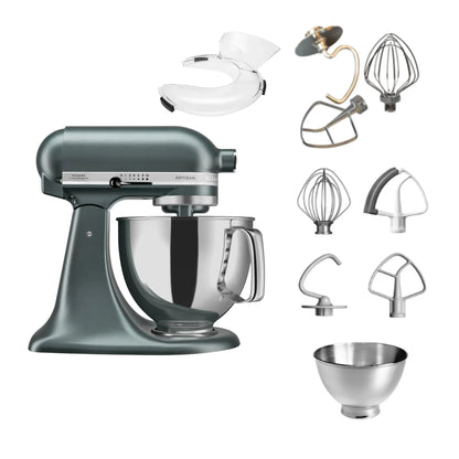 KitchenAid 4,8 L 5KSM175 Artisan Robot da cucina con fruste a filo e a gancio