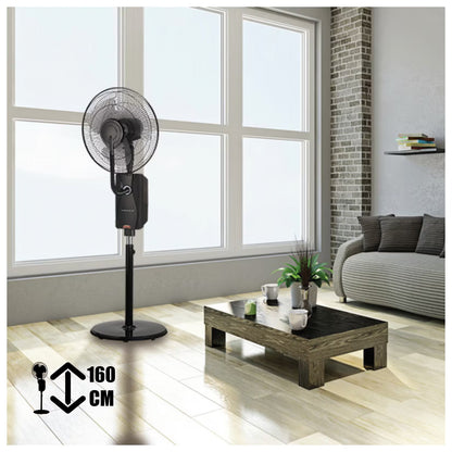 MAUK Ventilatore a piantana 16" con nebulizzatore di raffreddamento 80W