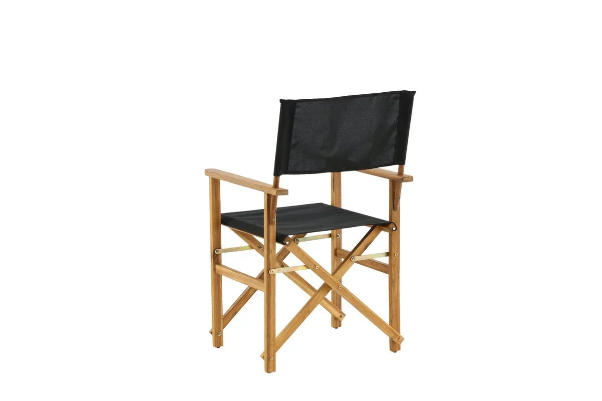 Set da 2 - Sedia da giardino Marlene in acacia/poliestere
