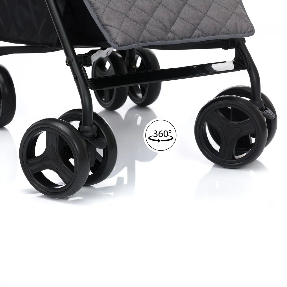 B-Ware Passeggino Little One Buggy Passeggino sportivo Tommi Grigio Funzione reclinabile Vano portaoggetti Imbracatura
