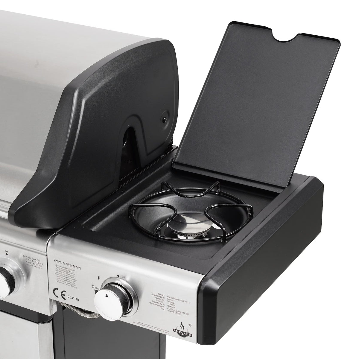 El Fuego Deluxe Barbecue a gas in acciaio inox