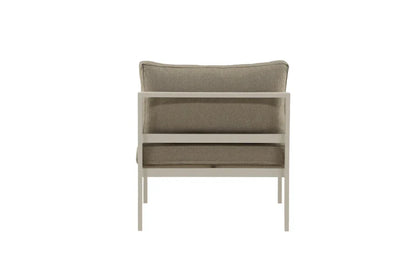 Panca da giardino modulo Borelio - In alluminio beige o marrone