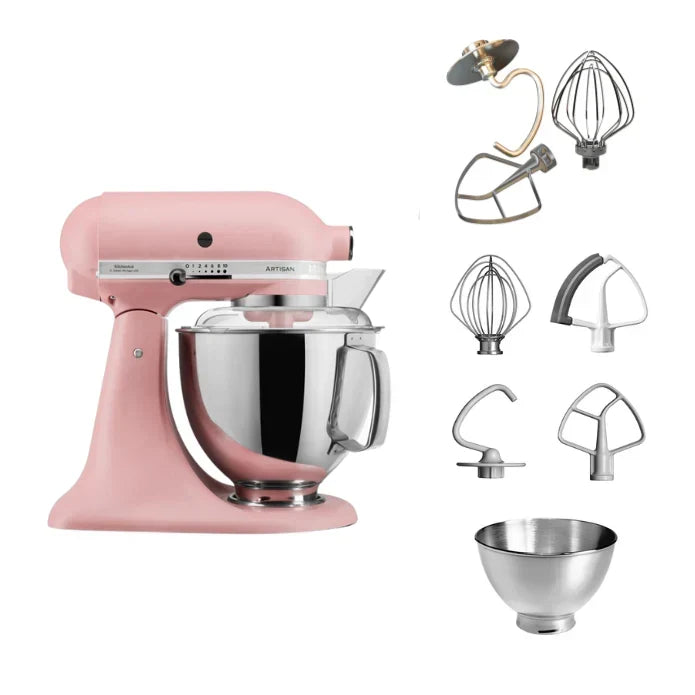 KitchenAid 4,8 L 5KSM175 Artisan Robot da cucina con fruste a filo e a gancio