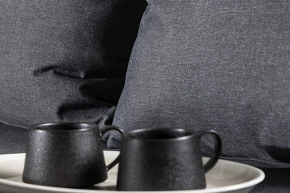 Set da salotto da giardino Renavo – Set 2 pezzi in acacia e poliestere