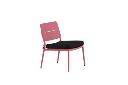 Set di 2 - Sedia da giardino Lia in acciaio rosa