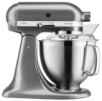 KitchenAid Robot da cucina Artisan 4,8 L 5KSM185 con tritacarne Meatlover in metallo 5KSMMGA misura 8 e accessorio per biscotti spritz