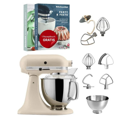 KitchenAid 4,8 L 5KSM175 Artisan Robot da cucina con fruste a filo e a gancio