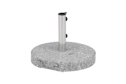 Base per Ombrellone Dom - Base per Ombrellone in Granito da 40 kg con Ruote, Grigio