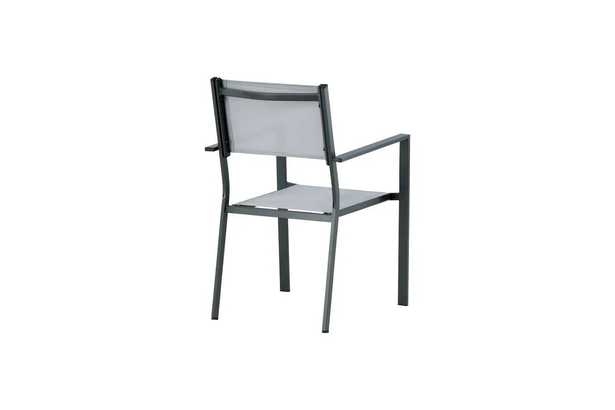 Set da 2 - Sedia da giardino Karibik in alluminio/textilene