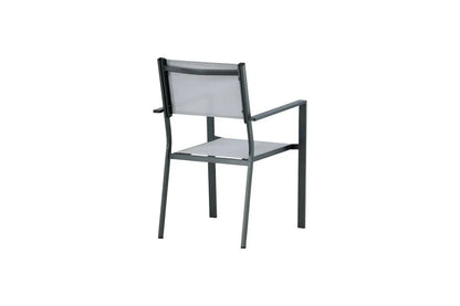 Set da 2 - Sedia da giardino Karibik in alluminio/textilene