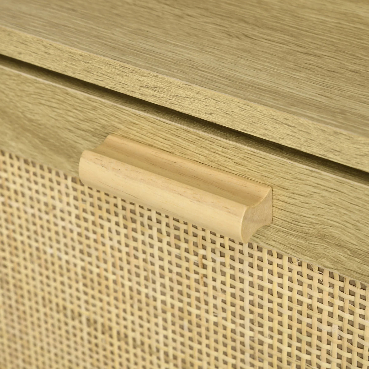 HOMCOM Scarpiera per Ingresso in Stile Bohemien - Scarpiera per 18 Paia di Scarpe con 2 Cassetti a Ribalta e 1 Scaffale Aperto - Scarpiera Sottile per Corridoio 80x24,5x110 cm Quercia