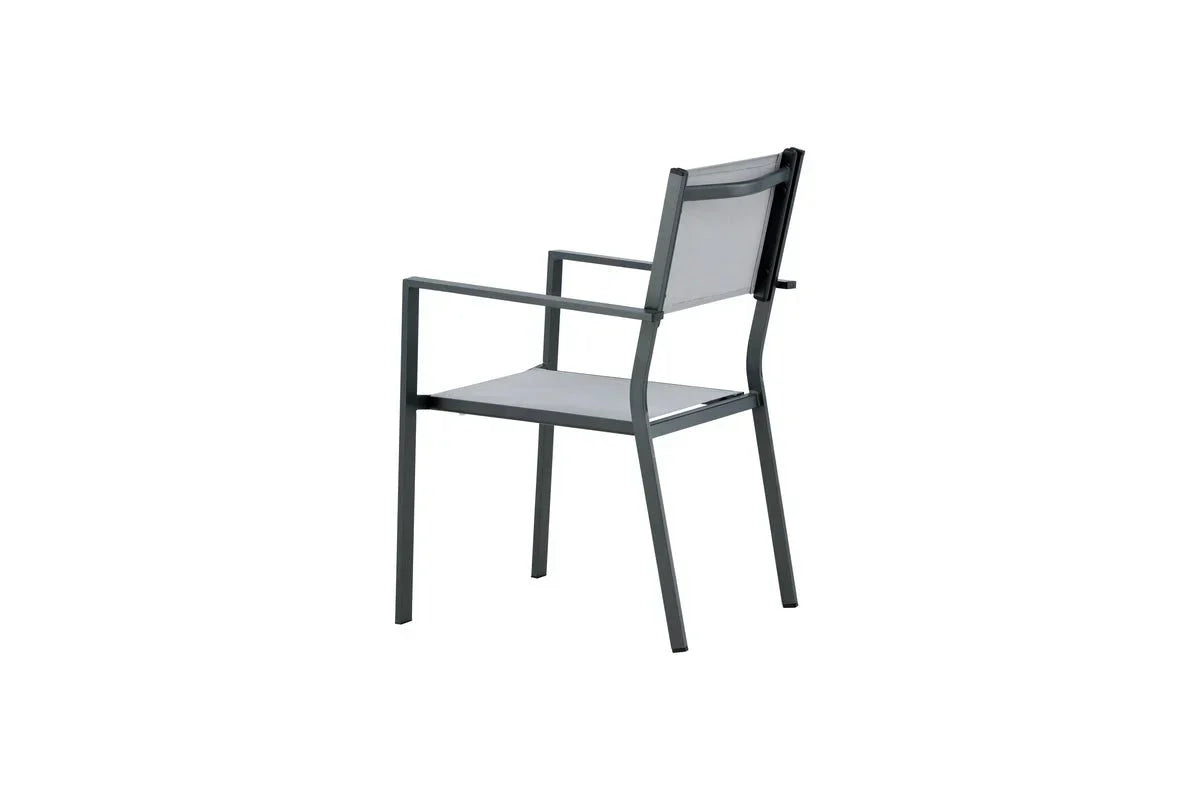 Set da 2 - Sedia da giardino Karibik in alluminio/textilene