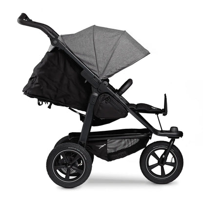 B-Ware Passeggino Tfk Buggy Mono 2 Sportivo Gomme ad Aria Grigio Seduta Comfort Schienale Reclinabile
