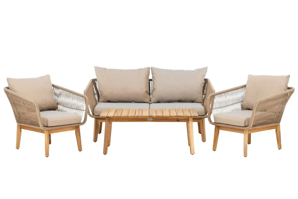 Set Lounge da Giardino Perano – set 4 pezzi beige