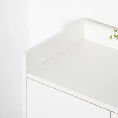HOMCOM Scarpiera moderna con 2 ante e 4 ripiani per 12 paia di scarpe, ideale per ingresso, soggiorno, camera da letto 60x30x92 cm Bianco
