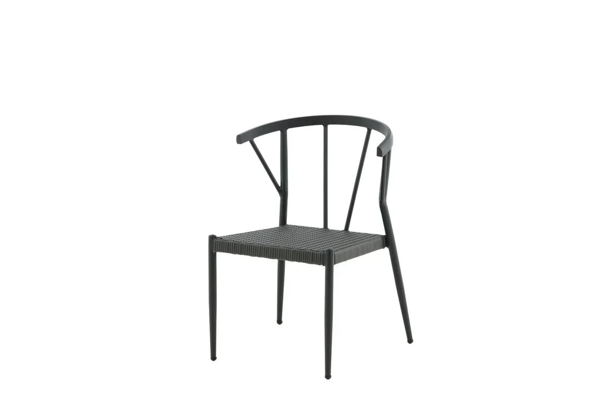 Set da 6 - Sedia da giardino Tina in rattan/alluminio