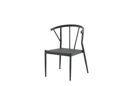 Set da 6 - Sedia da giardino Tina in rattan/alluminio