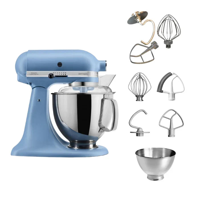 KitchenAid 4,8 L 5KSM175 Artisan Robot da cucina con fruste a filo e a gancio
