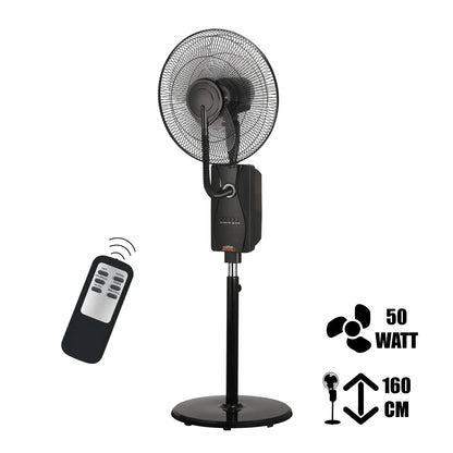 MAUK Ventilatore a piantana 16" con nebulizzatore di raffreddamento 80W
