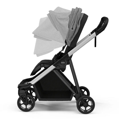 B-Ware Thule Passeggino Shine Aluminium Grey Melange, Seduta Reversibile