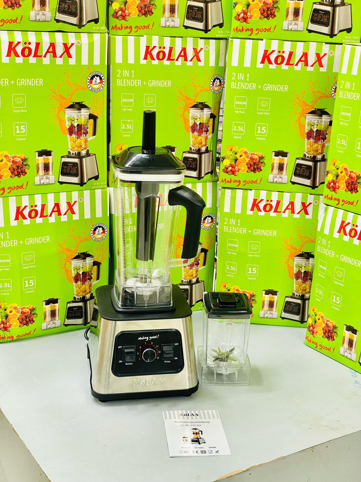 KöLAX 2-in-1 Blender and Grinder