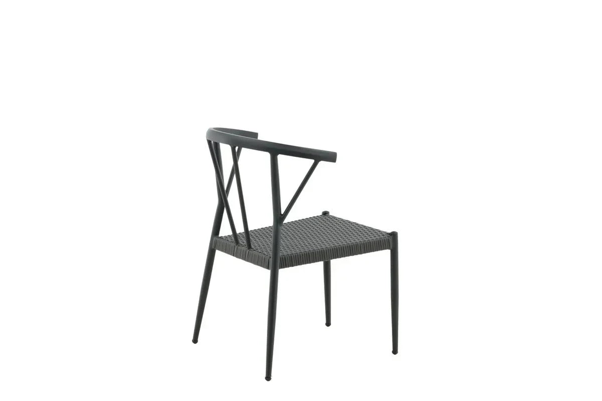 Set da 6 - Sedia da giardino Tina in rattan/alluminio