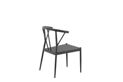 Set da 6 - Sedia da giardino Tina in rattan/alluminio
