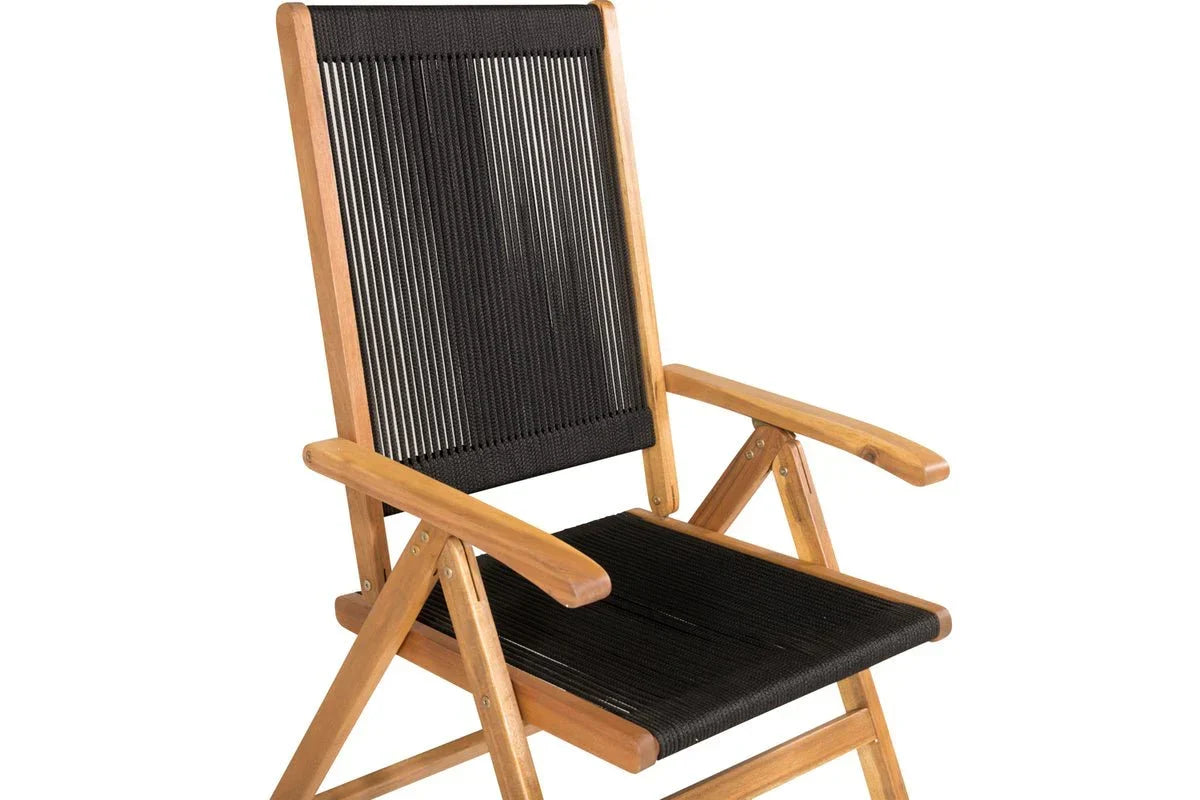 Set da 2 - Sedia da giardino George in acacia/poliestere