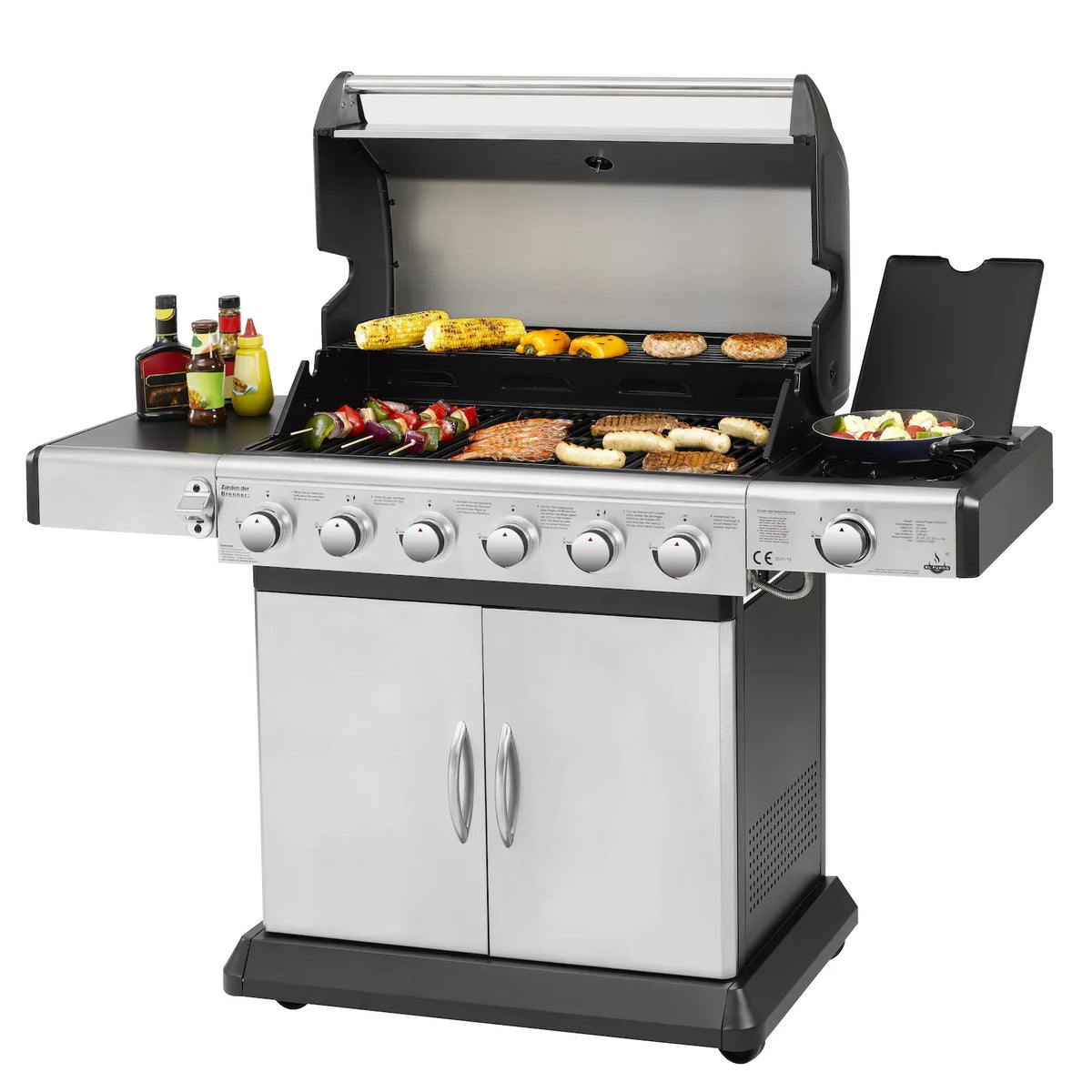 El Fuego Deluxe Barbecue a gas in acciaio inox