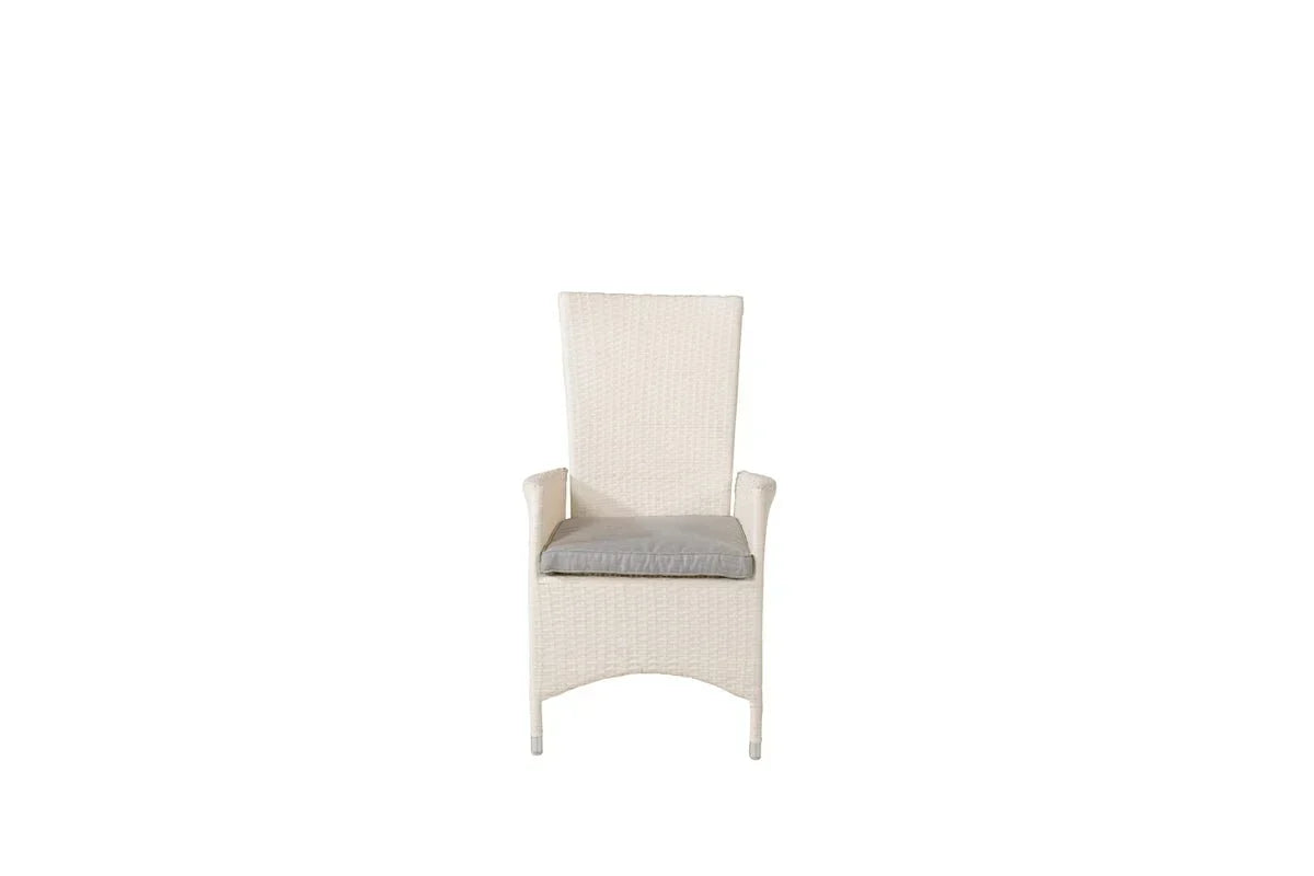 Set da 2 - Sedia da giardino Venezia effetto rattan in nero, bianco o effetto naturale