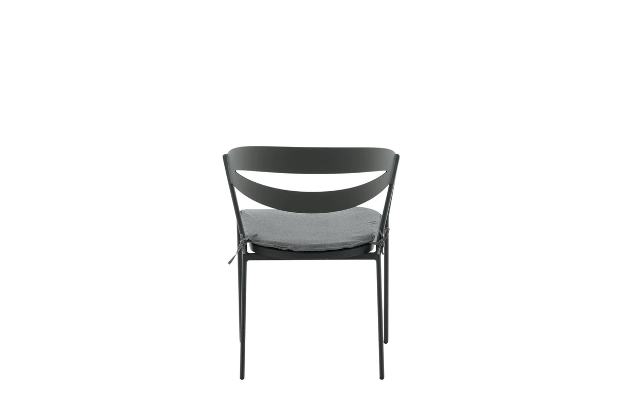 Sedia da giardino Sylt - in alluminio nero