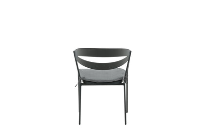 Sedia da giardino Sylt - in alluminio nero