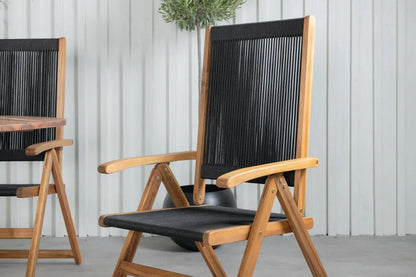 Set da 2 - Sedia da giardino George in acacia/poliestere