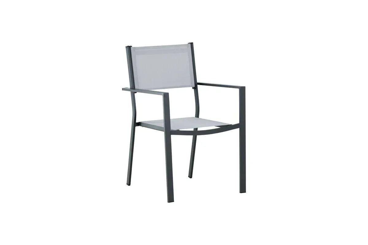 Set da 2 - Sedia da giardino Karibik in alluminio/textilene