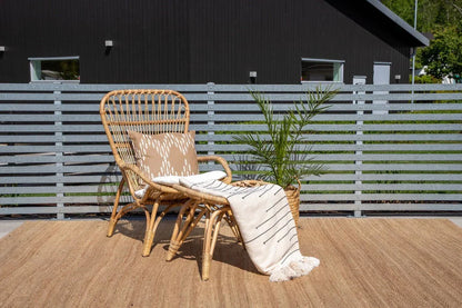 Sedia da giardino Elena - in rattan effetto legno