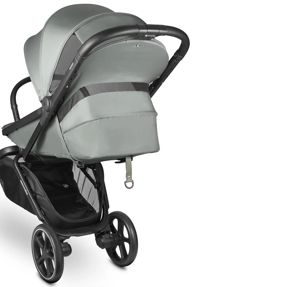 Easywalker Rockey L Fresh Green passeggino usato con cestino portaoggetti e funzione reclinabile
