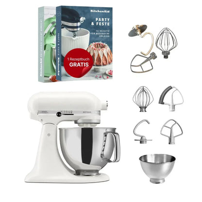KitchenAid 4,8 L 5KSM175 Artisan Robot da cucina con fruste a filo e a gancio