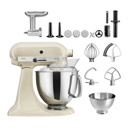KitchenAid 4,8 L 5KSM175 Robot da cucina Artisan Meatlover con tritacarne interamente in metallo e accessorio per biscotti spritz