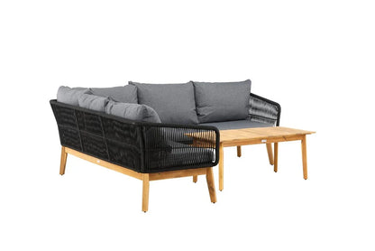 Set da salotto da giardino Renavo – Set 2 pezzi in acacia e poliestere