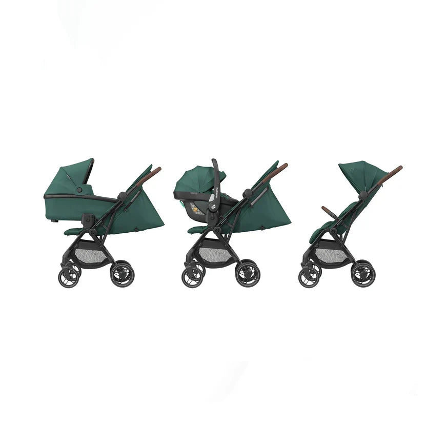 B-Ware Maxi Cosi Passeggino Buggy Soho Essential Green Pieghevole Passeggino da Viaggio Bambini