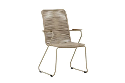 Sedia da giardino Noreno - con braccioli in teak
