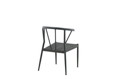 Set da 6 - Sedia da giardino Tina in rattan/alluminio