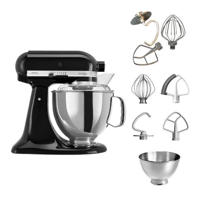 KitchenAid 4,8 L 5KSM175 Artisan Robot da cucina con fruste a filo e a gancio
